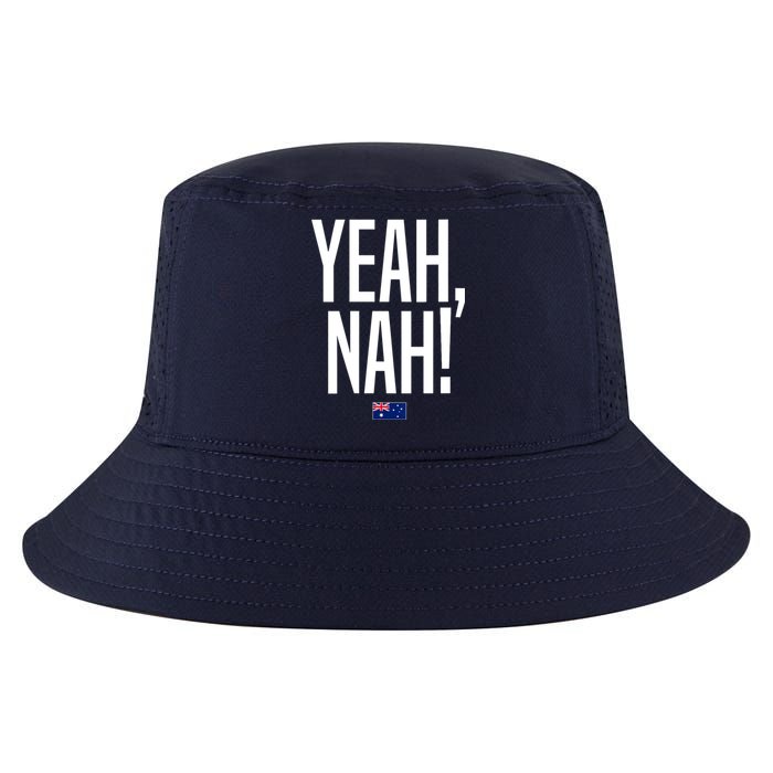 Wo Yeah Nah Australia Aussie Australian Slang V-Neck Cool Comfort Performance Bucket Hat