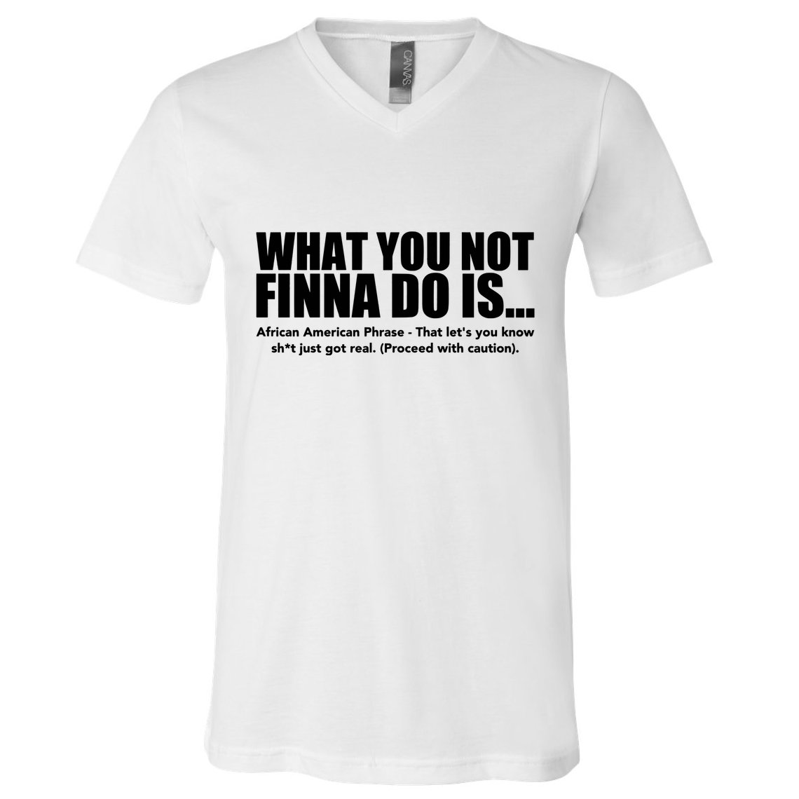 What You Not Finna Do Is Black Pride V-Neck T-Shirt