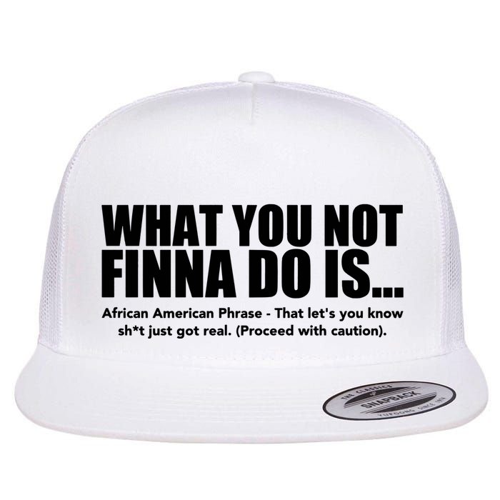 What You Not Finna Do Is Black Pride Flat Bill Trucker Hat