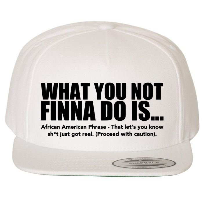 What You Not Finna Do Is Black Pride Wool Snapback Cap