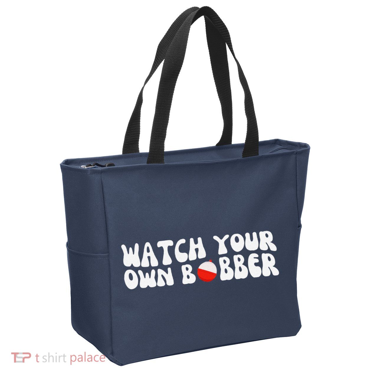 Watch Your Own Bobber Zip Tote Bag
