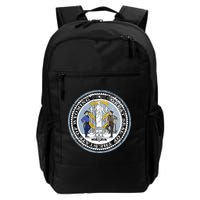 Wyoming Distressed State Seal Backpack