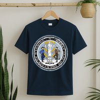 Wyoming Distressed State Seal T-Shirt