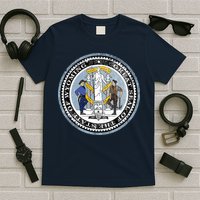 Wyoming Distressed State Seal T-Shirt