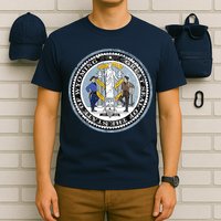 Wyoming Distressed State Seal T-Shirt
