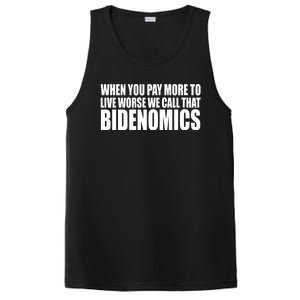 When You Pay More To Live Worse We Call That Bidenomics Funny Anti Joe Biden PosiCharge Competitor Tank