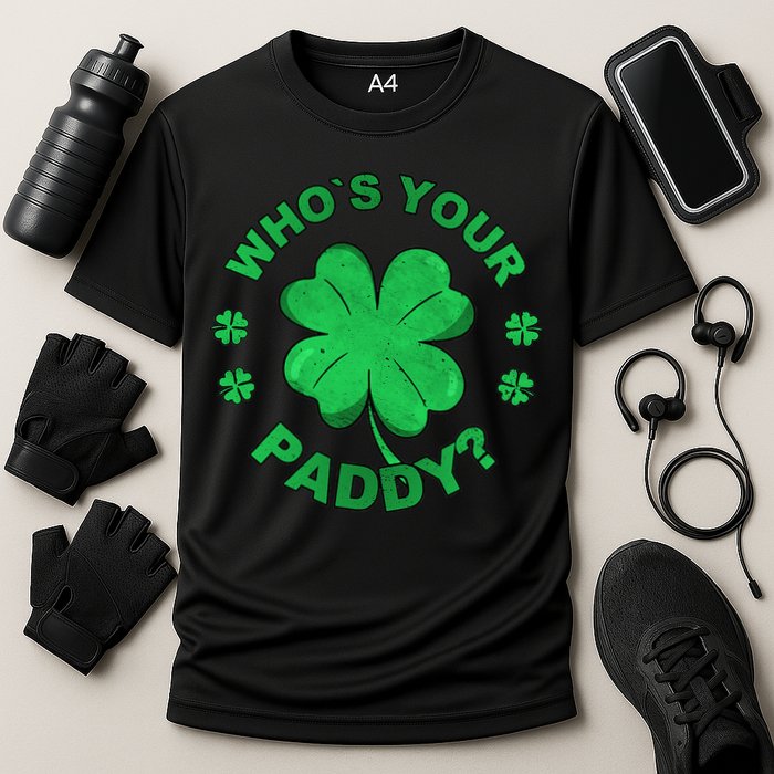Who´s Your Paddy I Shamrock St Patrick's Day Cooling Performance Crew T-Shirt