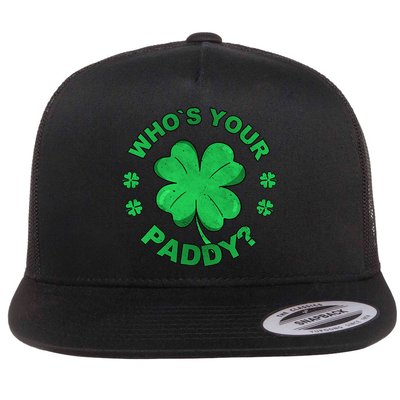 Who´s Your Paddy I Shamrock St Patrick's Day Flatbill Hat