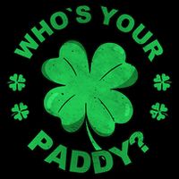 Who´s Your Paddy I Shamrock St Patrick's Day Cooling Performance Long Sleeve Crew