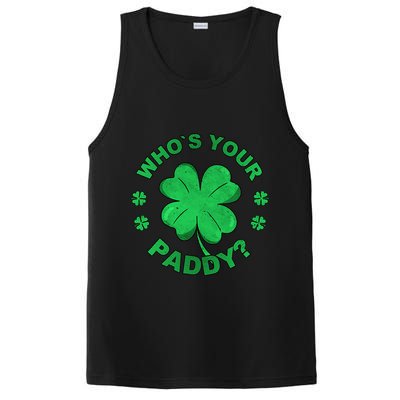 Who´s Your Paddy I Shamrock St Patrick's Day PosiCharge Competitor Tank