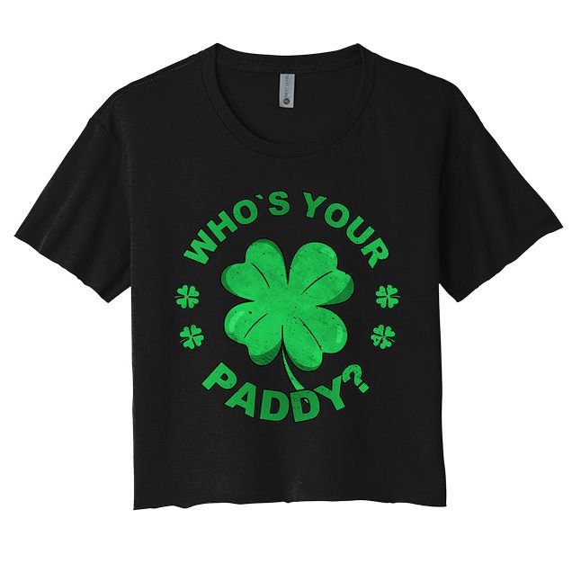 Who´s Your Paddy I Shamrock St Patrick's Day Crop Top