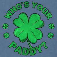 Who´s Your Paddy I Shamrock St Patrick's Day Garment-Dyed Sweatshirt