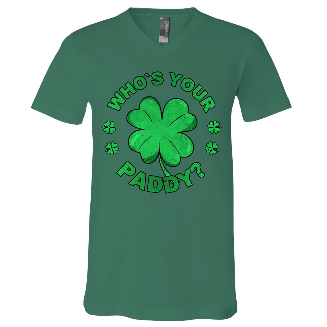 Who´s Your Paddy I Shamrock St Patrick's Day V-Neck T-Shirt
