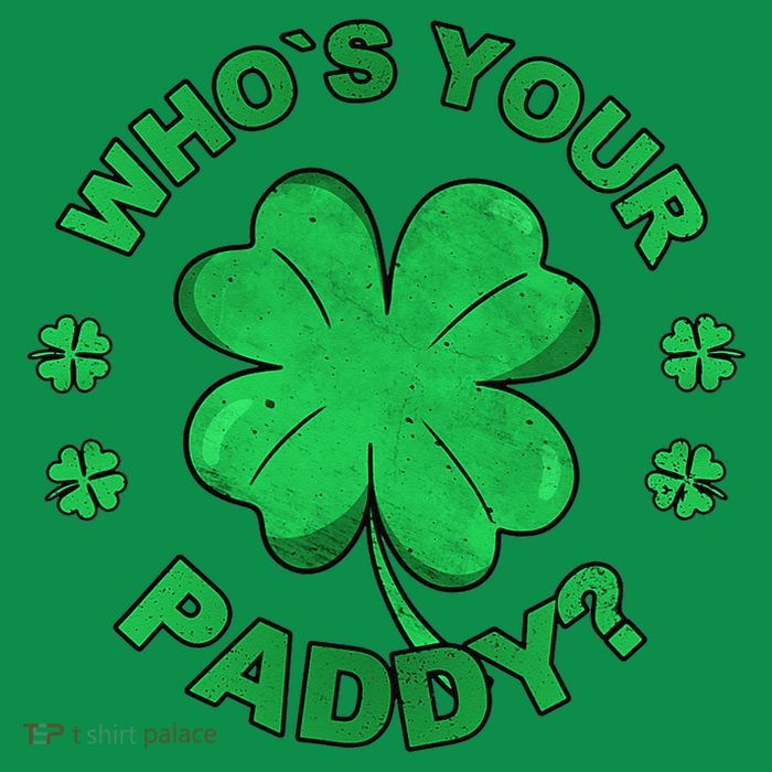 Who´s Your Paddy I Shamrock St Patrick's Day Button