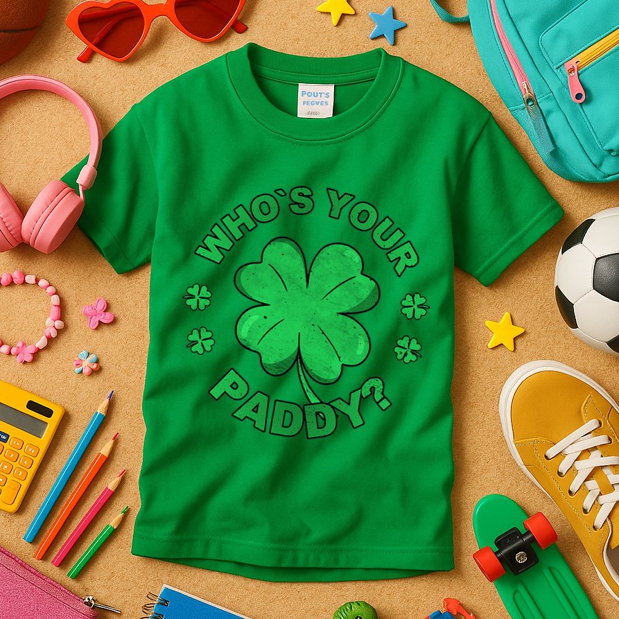 Who´s Your Paddy I Shamrock St Patrick's Day Kids T-Shirt
