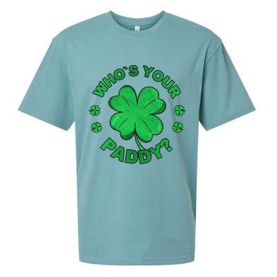 Who´s Your Paddy I Shamrock St Patrick's Day Sueded Cloud Jersey T-Shirt