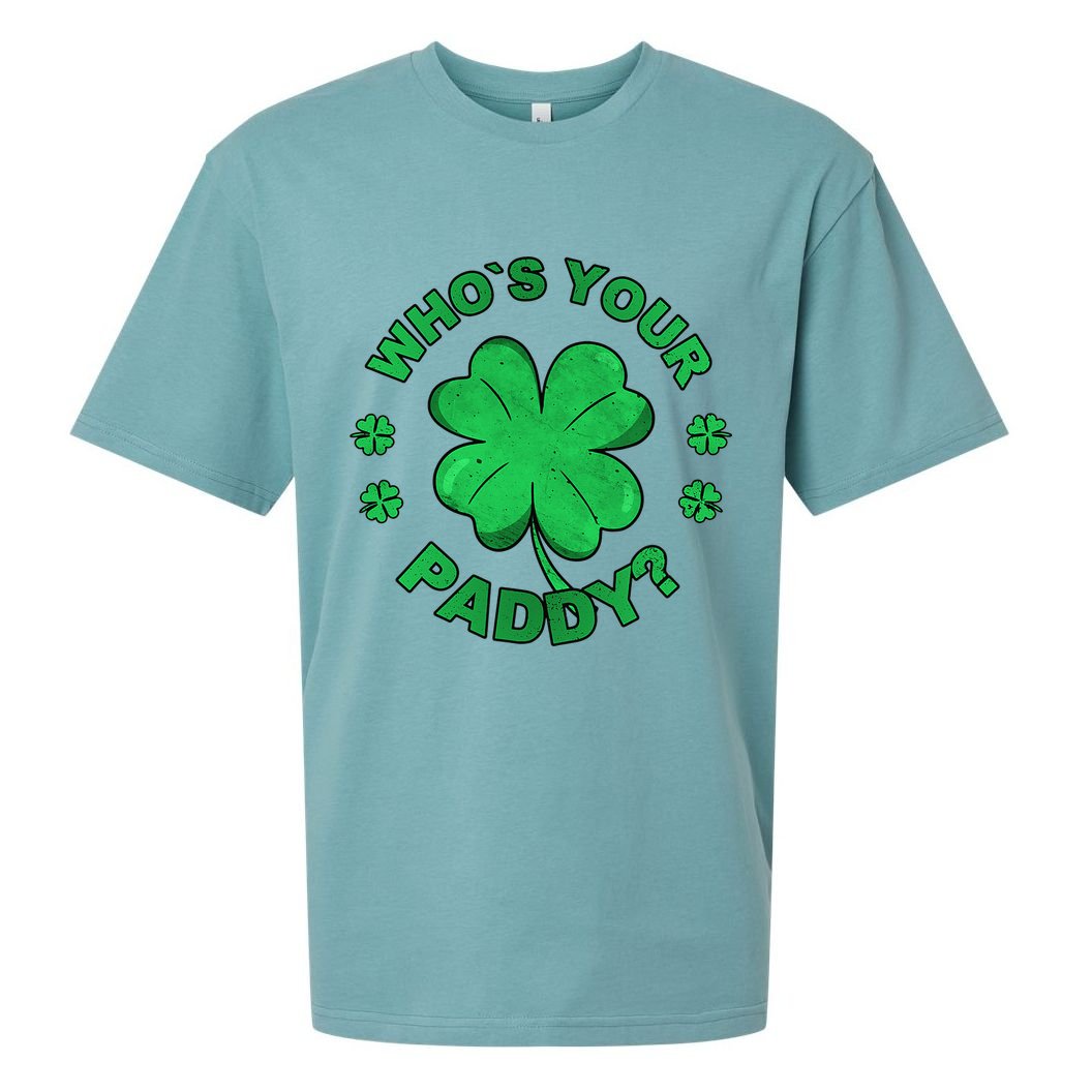 Who´s Your Paddy I Shamrock St Patrick's Day Sueded Cloud Jersey T-Shirt