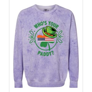 Who’s Your Paddy? Gift Colorblast Crewneck Sweatshirt