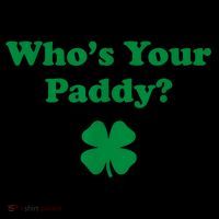 Who's Your Paddy Funny St. Patrick's Day Drawstring Bag