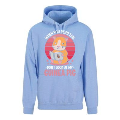 When You Read This Dont Look At My Guinea Pig Unisex Surf Hoodie