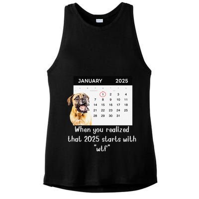When You Realized That 2025 Starts With Wtf Meme 2025 Ladies PosiCharge Tri-Blend Wicking Tank