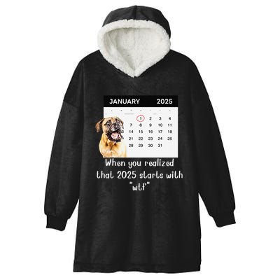 When You Realized That 2025 Starts With Wtf Meme 2025 Hooded Wearable Blanket