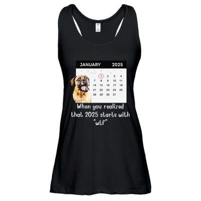 When You Realized That 2025 Starts With Wtf Meme 2025 Ladies Essential Flowy Tank