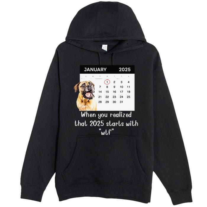 When You Realized That 2025 Starts With Wtf Meme 2025 Premium Pullover Hoodie