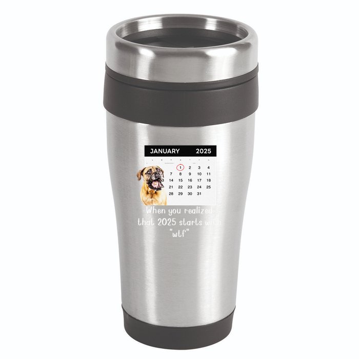 When You Realized That 2025 Starts With Wtf Meme 2025 16oz Travel Tumbler