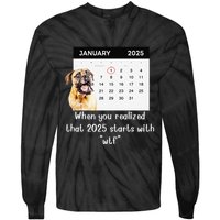 When You Realized That 2025 Starts With Wtf Meme 2025 Tie-Dye Long Sleeve Shirt