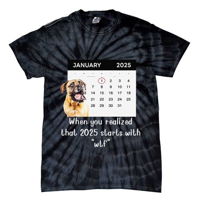 When You Realized That 2025 Starts With Wtf Meme 2025 Tie-Dye T-Shirt