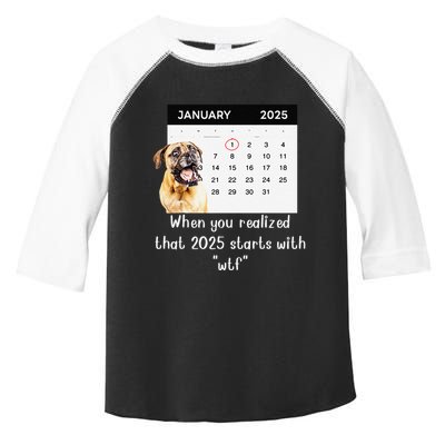 When You Realized That 2025 Starts With Wtf Meme 2025 Toddler Fine Jersey T-Shirt