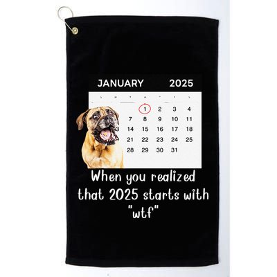 When You Realized That 2025 Starts With Wtf Meme 2025 Golf Towel
