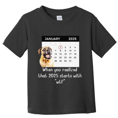 When You Realized That 2025 Starts With Wtf Meme 2025 Toddler T-Shirt