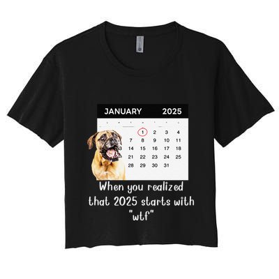 When You Realized That 2025 Starts With Wtf Meme 2025 Crop Top