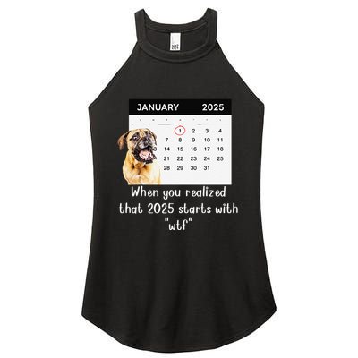 When You Realized That 2025 Starts With Wtf Meme 2025 Women's Perfect Tri Rocker Tank