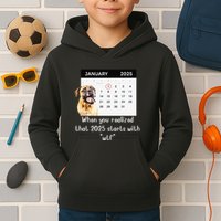 When You Realized That 2025 Starts With Wtf Meme 2025 Kids Hoodie