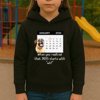 When You Realized That 2025 Starts With Wtf Meme 2025 Kids Hoodie