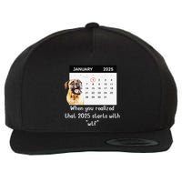 When You Realized That 2025 Starts With Wtf Meme 2025 Wool Snapback Cap