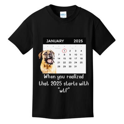 When You Realized That 2025 Starts With Wtf Meme 2025 Kids T-Shirt