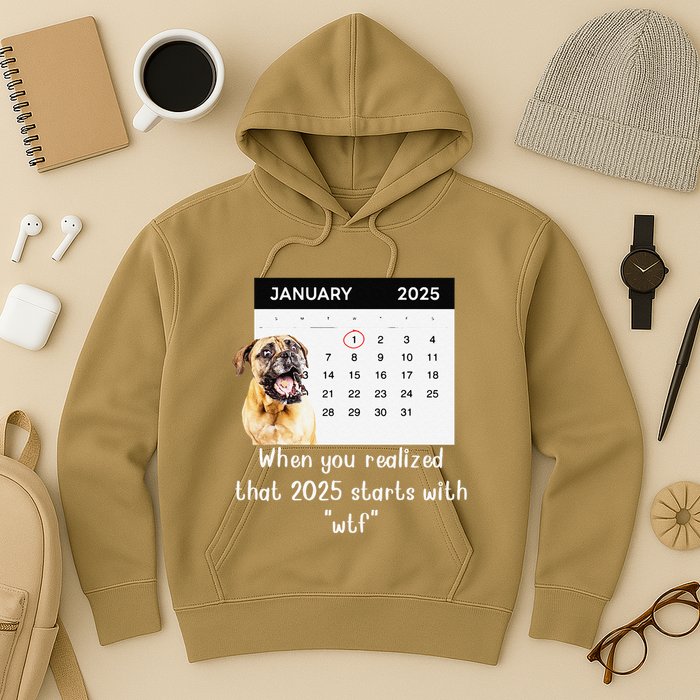 When You Realized That 2025 Starts With Wtf Meme 2025 Hoodie