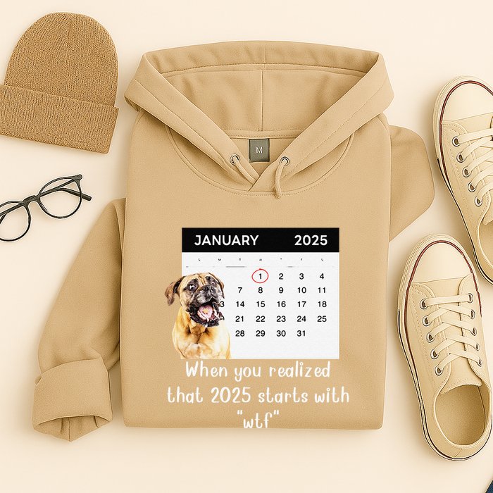 When You Realized That 2025 Starts With Wtf Meme 2025 Hoodie