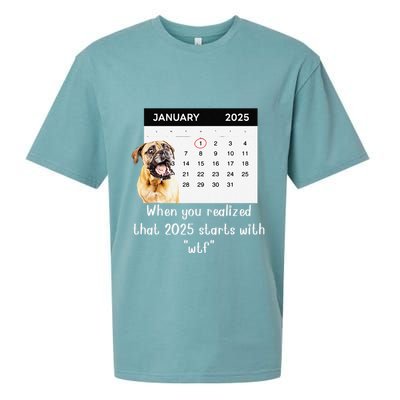When You Realized That 2025 Starts With Wtf Meme 2025 Sueded Cloud Jersey T-Shirt