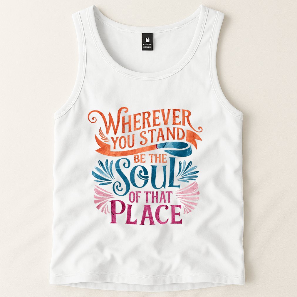 Wherever You Stand Be The Soul Of That Place Rumi Quote Tank Top