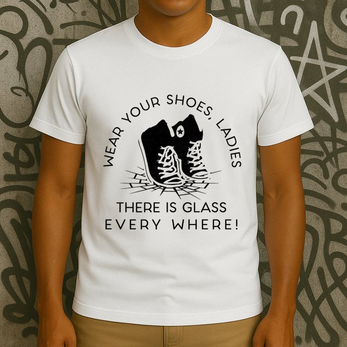 Wear Your Shoes Kamala Harris For Women Glass Ceiling Fe T-Shirt