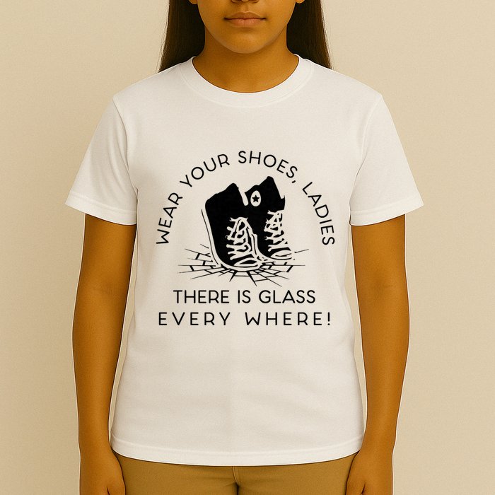 Wear Your Shoes Kamala Harris For Women Glass Ceiling Fe T-Shirt