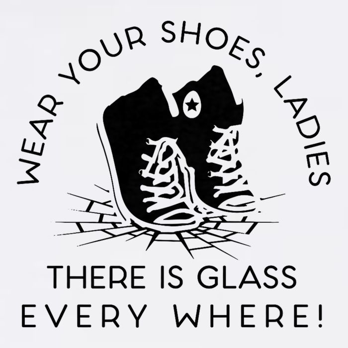 Wear Your Shoes Kamala Harris For Women Glass Ceiling Fe T-Shirt