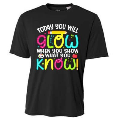 What You Show Rock The Testing Day Exam Teachers Cooling Performance Crew T-Shirt