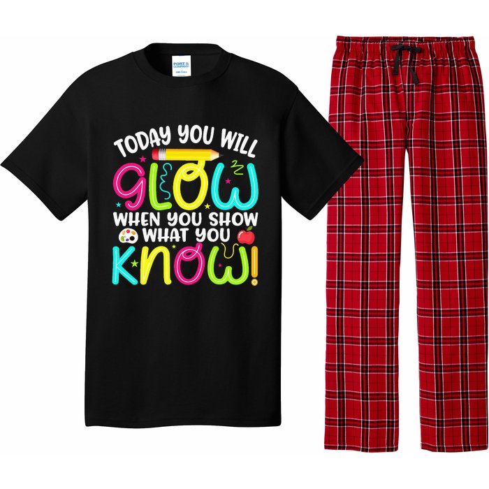 What You Show Rock The Testing Day Exam Teachers Pajama Set