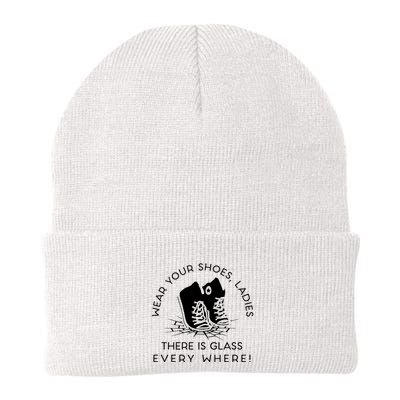 Wear Your Shoes Kamala Harris Ladies Ther Is Glass Every Where Beanie